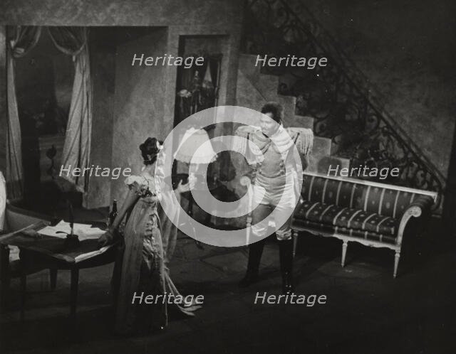 Woman in evening dress and Rex Ingram, 1938. Creator: Unknown.