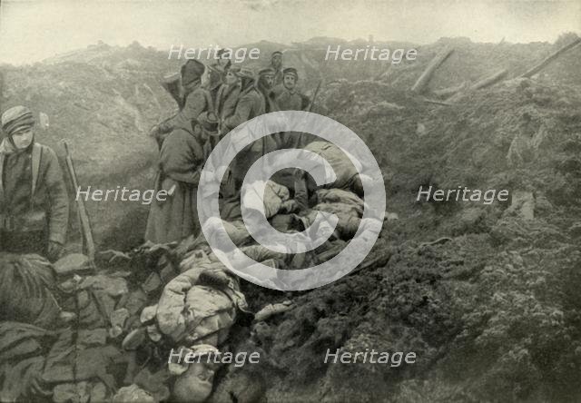 'Captured German Trenches at Les Eparges', (1919).  Creator: Unknown.