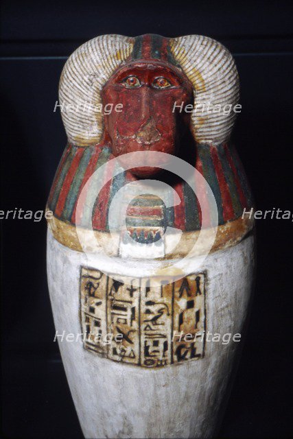 Thoth as Baboon, Canopic Jar, 22nd Dynasty, c1550BC-1069 BC. Artist: Unknown.