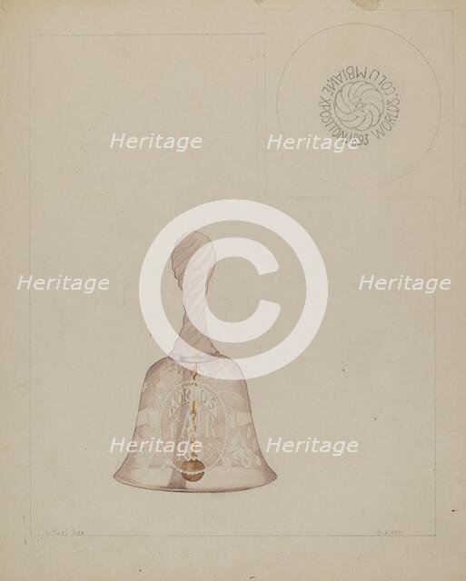 Glass Bell, c. 1936. Creator: Samuel O. Klein.