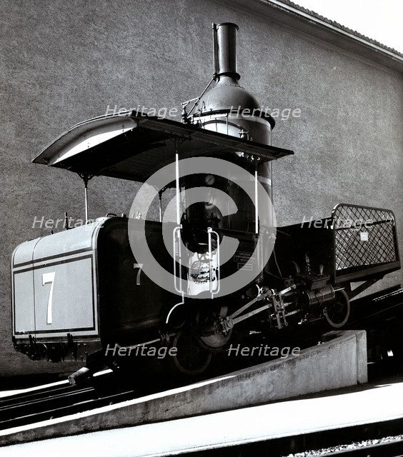 First cable railway, built in 1873 by engineer Riggenbach.