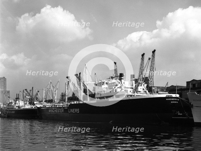 The 'Manchester Renown' in dock on the Manchester Ship Canal, 1964.  Artist: Michael Walters