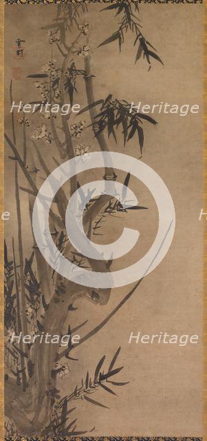 Bamboo and Plum, 1500s. Creator: Sesson Sh?kei (Japanese, active 1504-ca. 1589).