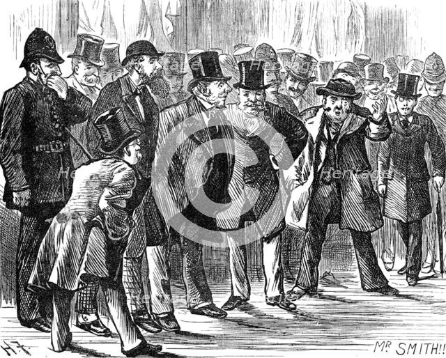 Admission to the Strangers' Gallery of the House of Commons: Mr. Smith, 1881. Creator: Unknown.