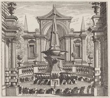 Fantastic Garden with a Fountain and a Garden Pavilion, before 1753. Creator: Giuseppe Antonio Landi.