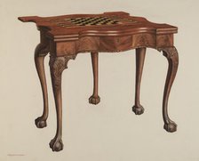 Gaming Table, 1940. Creator: M. Rosenshield-von-Paulin.