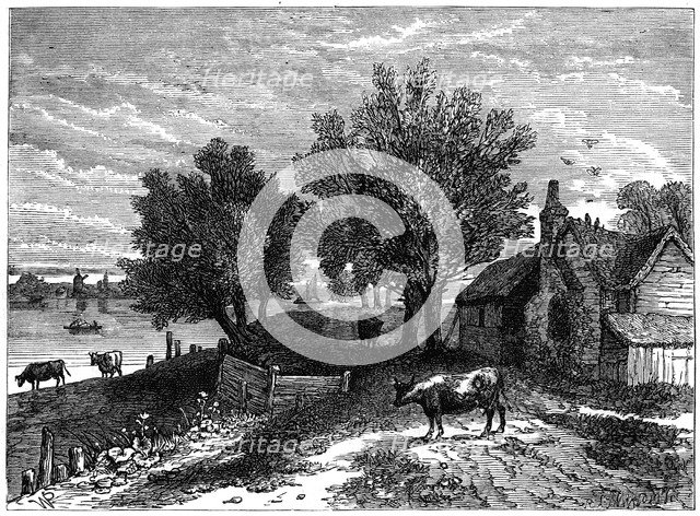 Millbank, London, c1800 (1891). Artist: Unknown