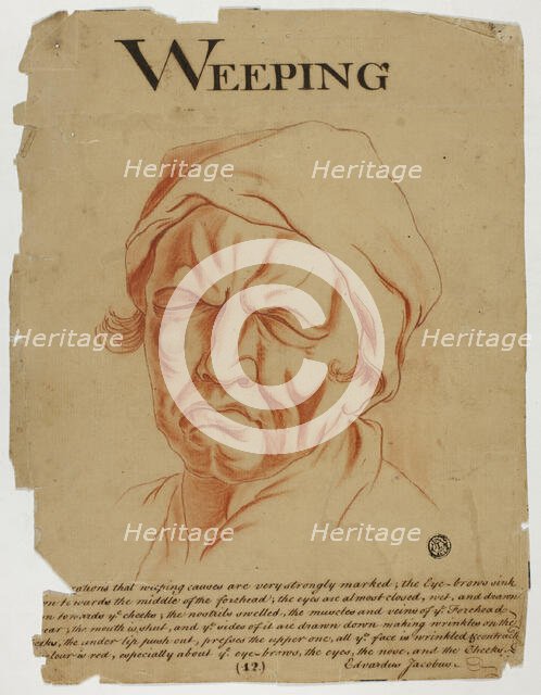 Weeping, after 1698. Creator: Eduardus Jacobus.