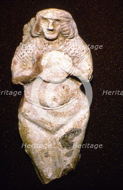 Terracotta Fertility goddess, Ishtar (Astarte), Old Babylonian, c2000 BC. Artist: Unknown.