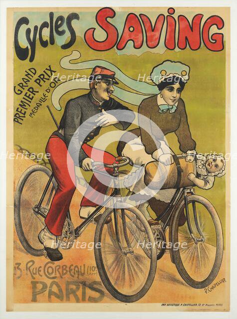 Cycles Saving, c1900. Creator: Chapellier; Philippe (active End of 18th - Early 20th cen.).