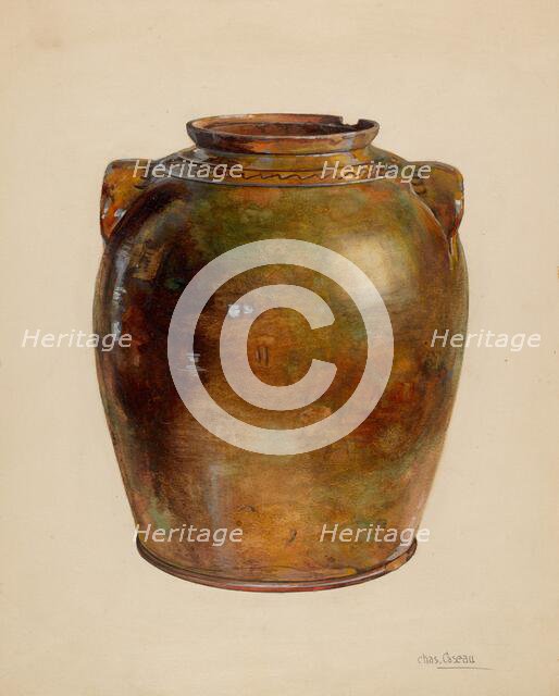 Jar, c. 1937. Creator: Charles Caseau.