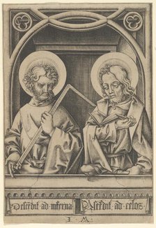 Saints Thomas and James the Lesser, from The Apostles,.n.d. Creator: Israhel van Meckenem.