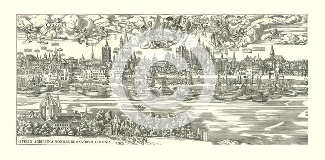 'Cologne on the Rhine in 1530'. Creator: Unknown.