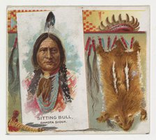 Sitting Bull, Dakota Sioux, from the American Indian Chiefs series (N36) for Allen & Ginte..., 1888. Creator: Allen & Ginter.