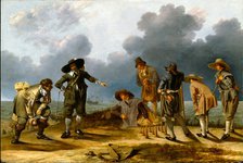 The Game of Skittles (Allegory of Fortune?), c1635 or 1640. Creators: Adam Willaerts, Jacob Duck.