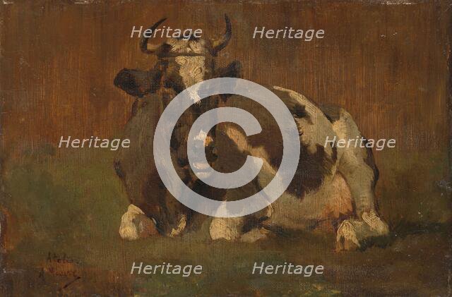 Lying Cow, c.1860-c.1888. Creator: Anton Mauve.