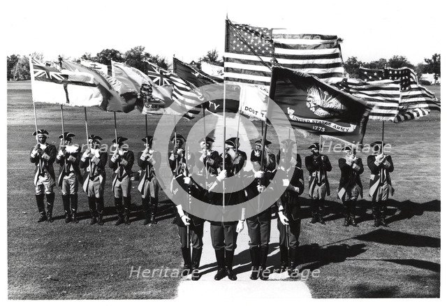 Honour Guard troops, Fort Sheridan, Illinois, USA, 1975. Artist: Unknown