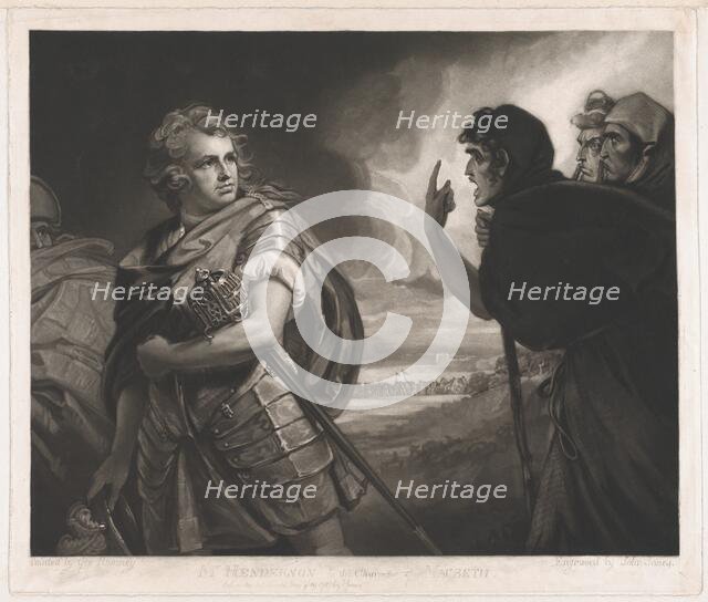 Mr. Henderson in the Character of Macbeth, 1787. Creator: John Jones.