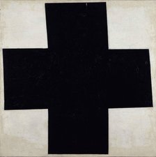 Black Cross (Croix noire), 1915. Creator: Malevich, Kasimir Severinovich (1878-1935).