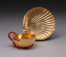 Cup and Saucer, Paris, 1810/15. Creator: Pierre-Louis Dagoty.