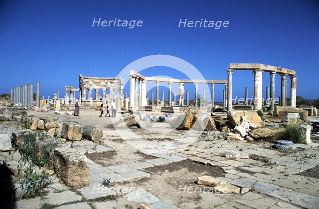The Market, Leptis Magna, Libya.