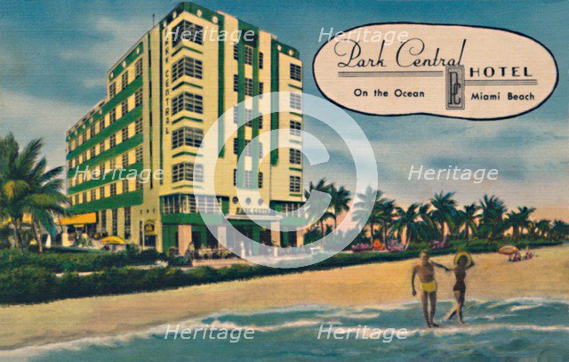 'Park Central Hotel - On the Ocean, Miami Beach', c1940s. Artist: Unknown.