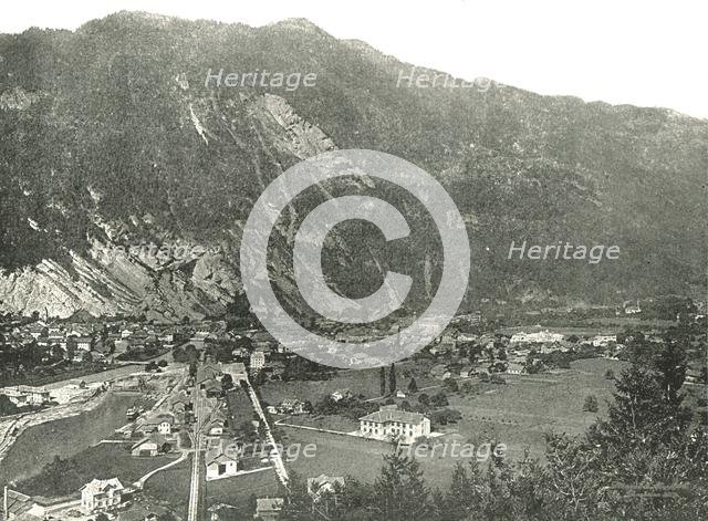 General view of the town of Interlaken, Switzerland, 1895. Creator: Unknown.