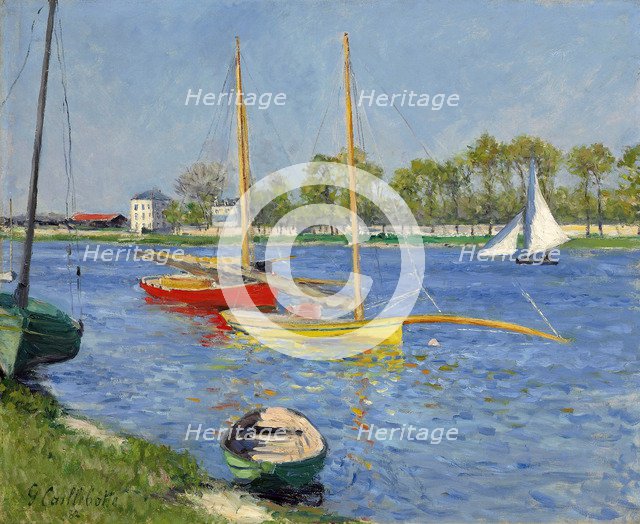 The Seine at Argenteuil, 1882. Artist: Caillebotte, Gustave (1848-1894)