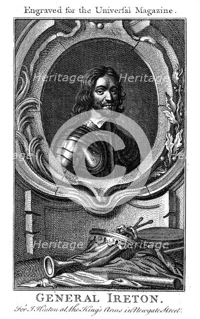 Henry Ireton, 17th century English Parliamentary commander. Creator: Unknown.