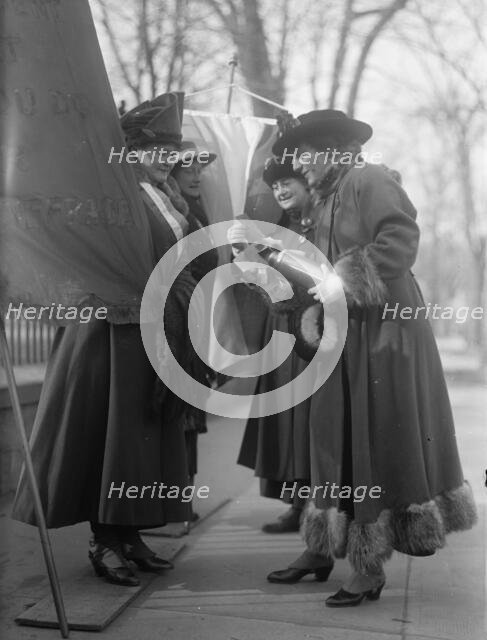 Woman Suffrage - Pickets, 1917. Creator: Harris & Ewing.