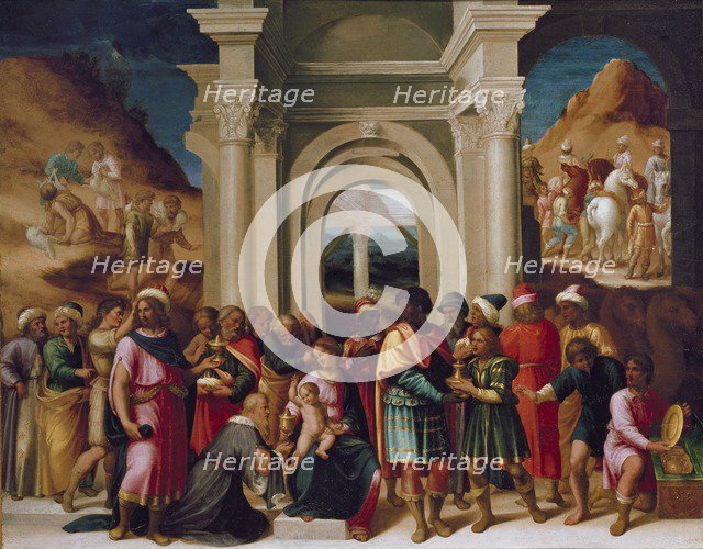 The Adoration of the Magi, c1530. Artist: Unknown.