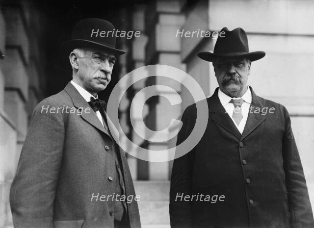 James C. Haynes, Mayor of Minneapolis (left), with Senator Clapp, 1911. Creator: Harris & Ewing.
