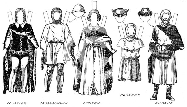 'The Great Gallery of British Costume: Dress Worn In Edward The Third's Reign', c1934. Artist: Unknown.