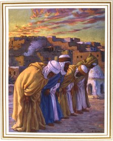 El Rekaa ou L'inclination (La Priere)' (Prayer of Inclination), 1918. Artist: Etienne Dinet