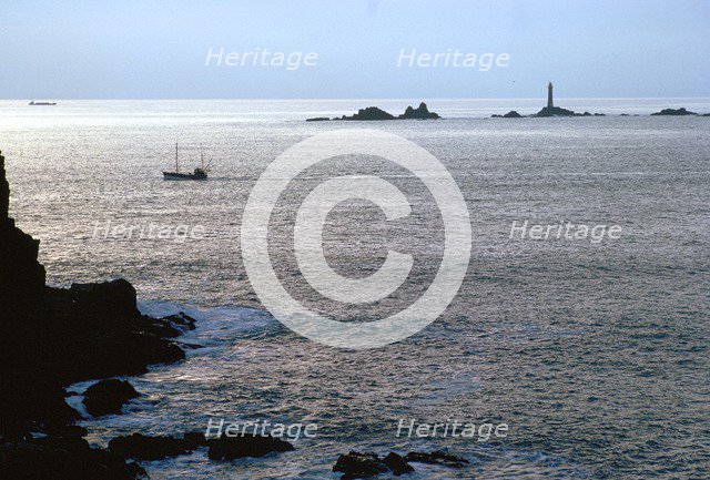 Longships Lighthouse from Lands End.