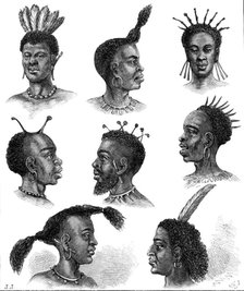 Natives of Ugogo, East Central Africa, 1874. Creator: William Hollidge.