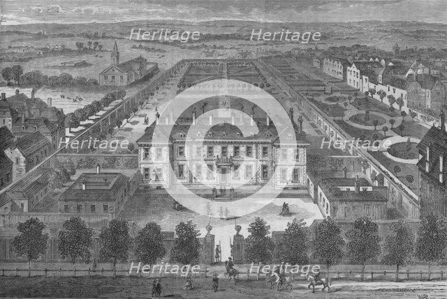 Burlington House, Westminster, London, in about 1700, c1875 (1878). Artist: Unknown.