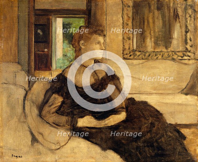 Madame Théodore Gobillard (Yves Morisot, 1838-1893), 1869. Creator: Edgar Degas.