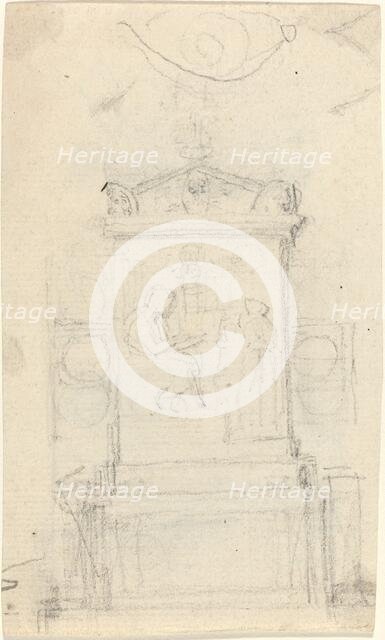 Design for the Tomb of Dr. Joseph Warton, probably c. 1804. Creator: John Flaxman.