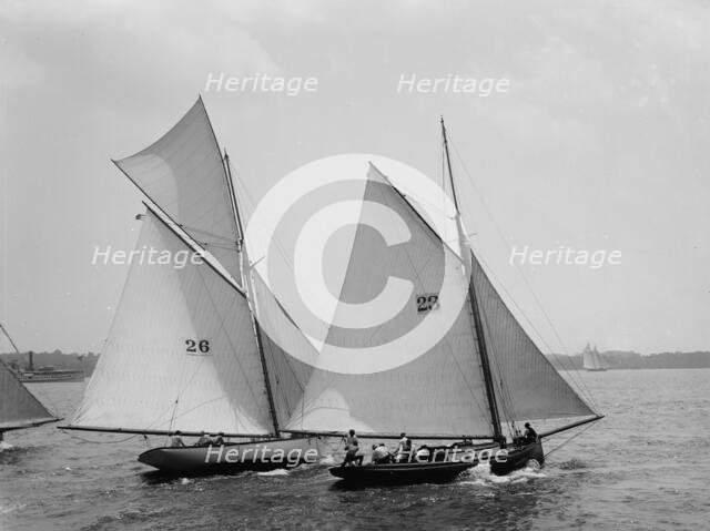 Elf and Beatrice, between 1890 and 1900. Creator: John S Johnston.