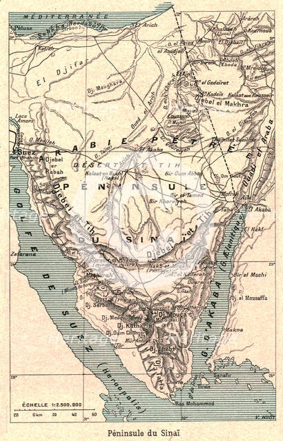 ''Peninsule du Sinai; Le Nord-Est Africain', 1914. Creator: Unknown.