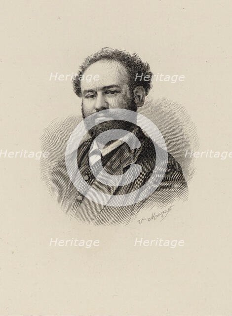 Portrait of the composer Samuel David (1836-1895), 1890. Creator: Mocquet, V.  .