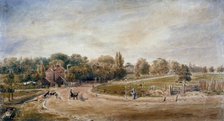 Court Lane and Lordship Lane, Dulwich, London, 1860.     Artist: JC Mandy