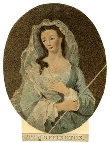'Mrs Woffington', c1760 Artist: Unknown