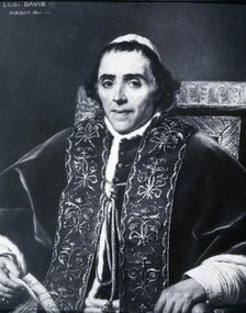 Pius VII, secular name Barnaba Niccolò Maria Luigi Chiaramonti (1742 - 1823), Pope from 1800 to 1823 Creator: Unknown.
