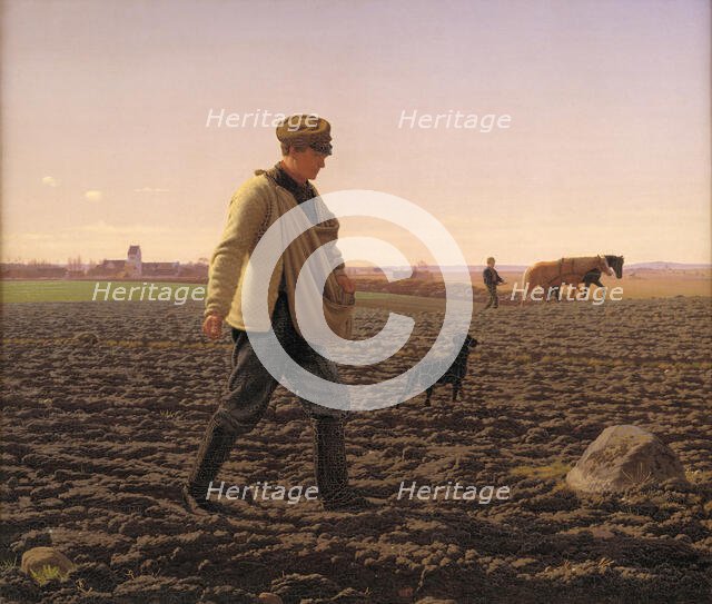 A Sower, 1859. Creator: Frederik Vermehren.