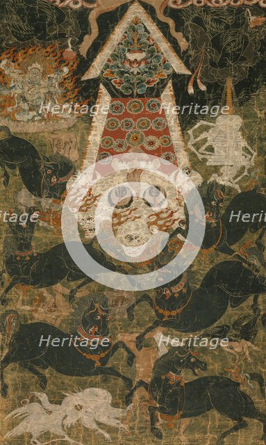 Offerings to Mahakala, early 18th century. Creator: Anon.