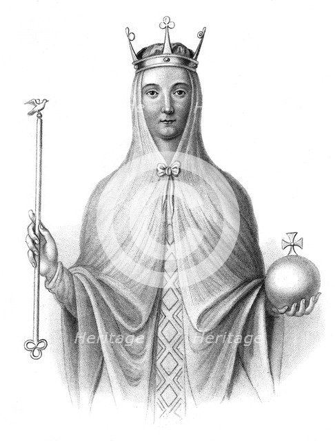 Adeliza of Leuven, Queen of Henry I of England.Artist: Henry Colburn