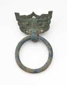 Mask and ring, Eastern Zhou to Han dynasty, 770 BCE-220 CE. Creator: Unknown.