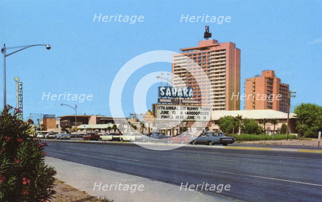 The Sahara Hotel, Las Vegas, Nevada, USA, 1967. Artist: Unknown